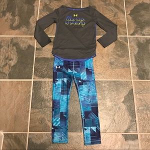 Girls Under Armour Long Sleeve Leggings Set 5